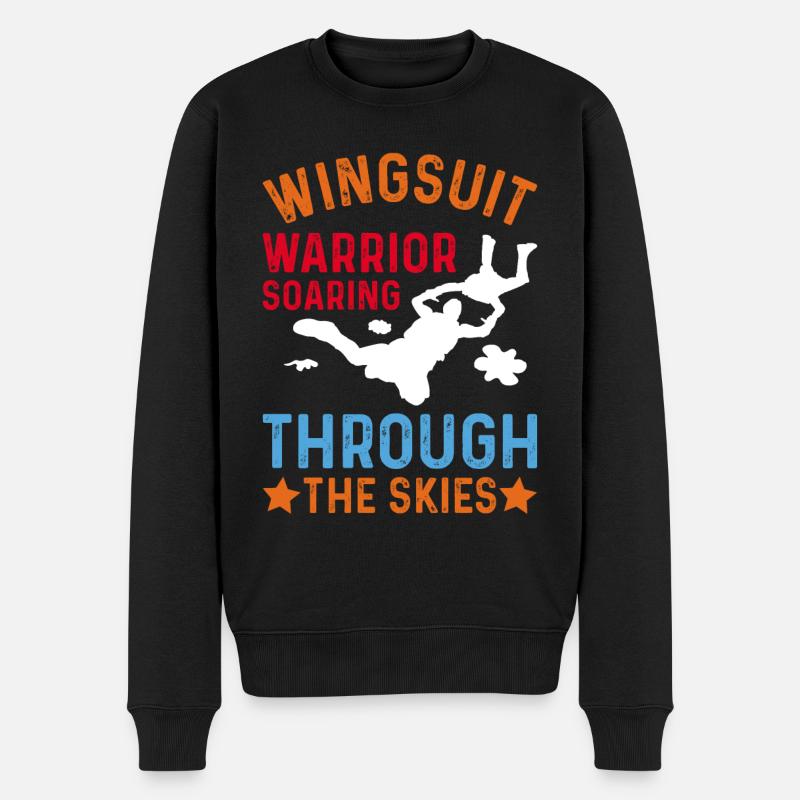 Skydiving Skydiving Skydiver - Men's Premium Organic Jumper - black