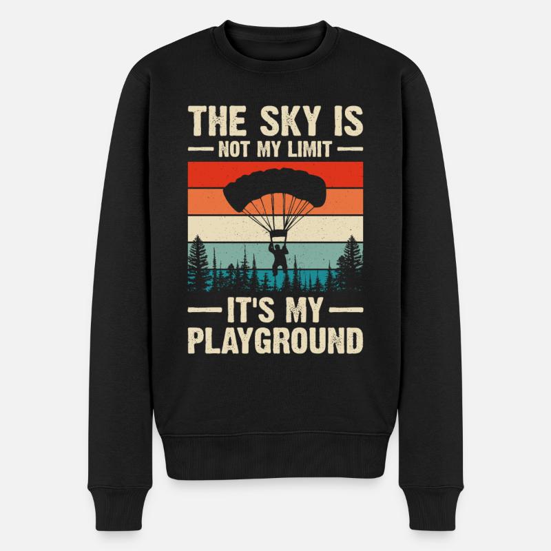 Parachutisme Parachutisme - Pull Premium bio Homme - noir