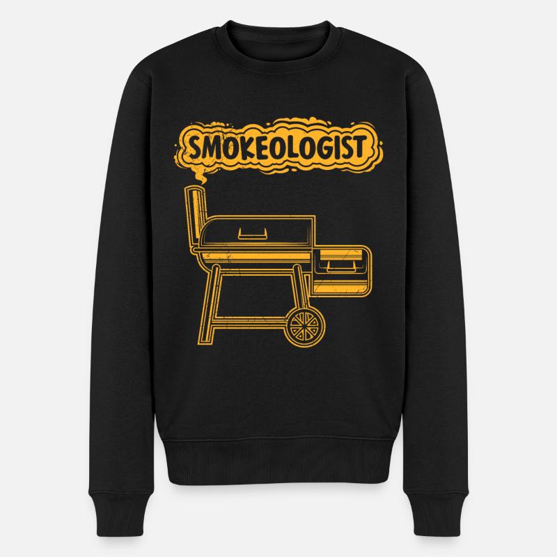 Barbecue SMOKEOLOGIST Amateurs de viande - Pull Premium bio Homme - noir