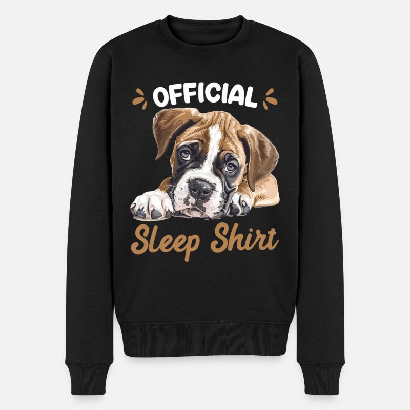 Boxer allemand OFFICIAL SLEEP SHIRT Boxer - Pull Premium bio Homme - noir