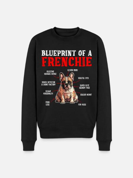 Bouledogue français Plan d’un Frenchie - Pull Premium bio Homme - noir