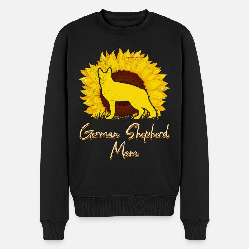 Berger allemand MOM Deutscher Schäferhund - Pull Premium bio Homme - noir