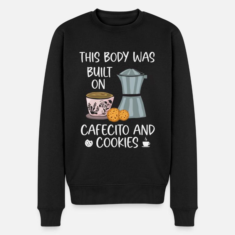 Cafécito - Pull Premium bio Homme - noir