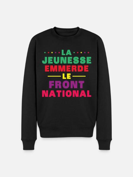 Fuck the National Front - Men's Premium Organic Jumper - black