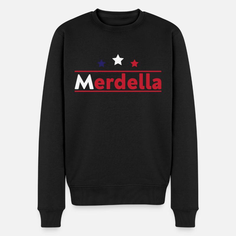 Merdella - Pull Premium bio Homme - noir