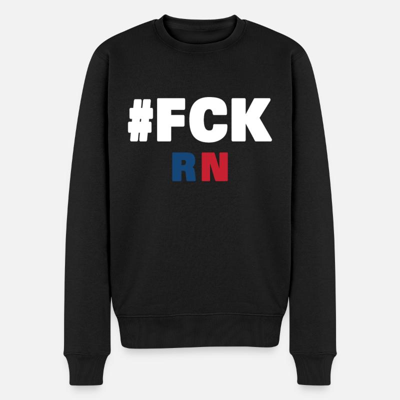 Fck rn - Pull Premium bio Homme - noir