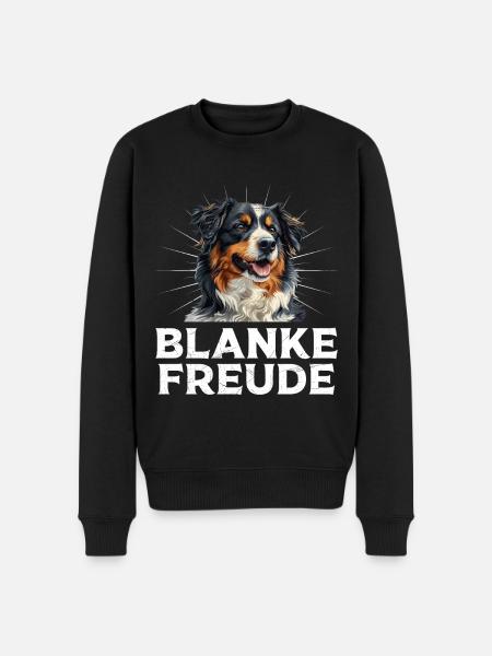 Australian Shepherd BLANKE FREUDE AUSSIE - Männer Premium Bio Pullover - Schwarz