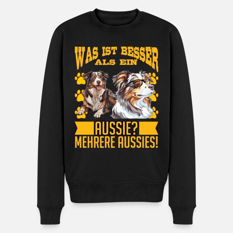 Aussie MIEUX QU’UN AUSSIE ? PLUSIEURS AUSTRALIENS ! - Pull Premium bio Homme - noir