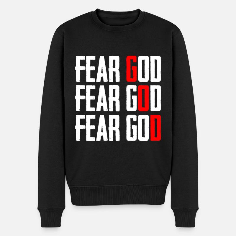 Craignez Dieu - Pull Premium bio Homme - noir