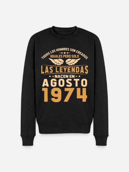 The Legends August 1974 - Men's Premium Organic Jumper - black