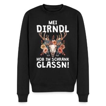 I left my dirndl at home in the closet - Men's Premium Organic Jumper - black - Front - Nico (187cm)