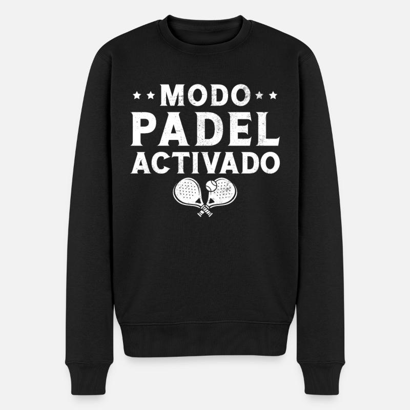 Mode Padel Joueur activé Padel - Pull Premium bio Homme - noir