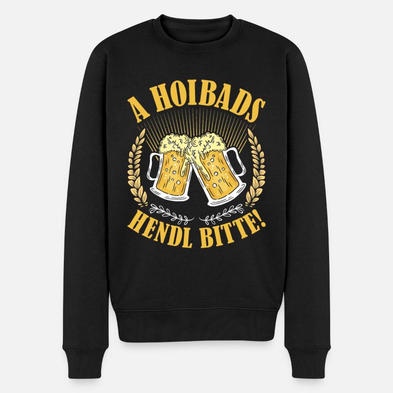 Münchner Volksfest A HOIBADS HENDL - Pull Premium bio Homme - noir