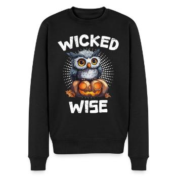 Halloween Kostüm Kinder WICKED WISE Gruseliges - Männer Premium Bio Pullover - Schwarz - Vorne - Nico (187cm)