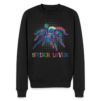 Halloween SPIDER LOVER Kinder Party Halloween - Männer Premium Bio Pullover - Schwarz - Vorne - Nico (187cm)