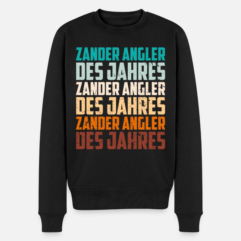 ZANDER ANGLER DES JAHRES ZANDER ANGLER DES JAHRES - Männer Premium Bio Pullover - Schwarz