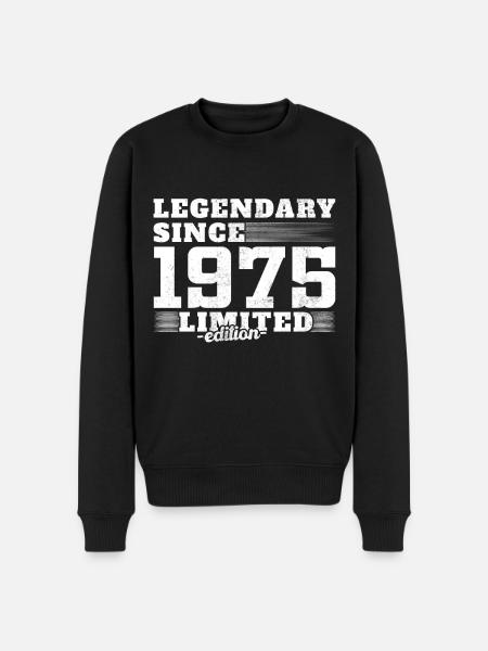 Legendary since 1975 limited edition - Men's Premium Organic Jumper - black