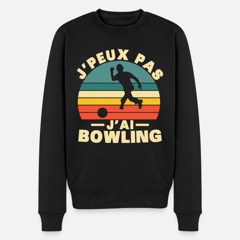 Je Peux Pas J'ai Bowling - Pull Premium bio Homme - noir