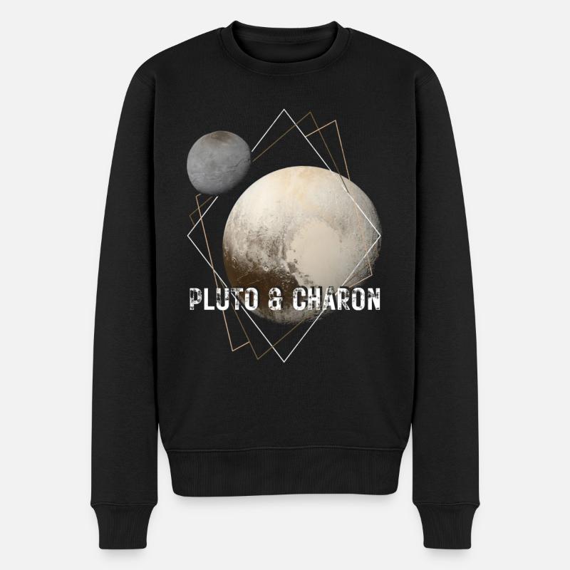 Pluto and Charon - Men's Premium Organic Jumper - black