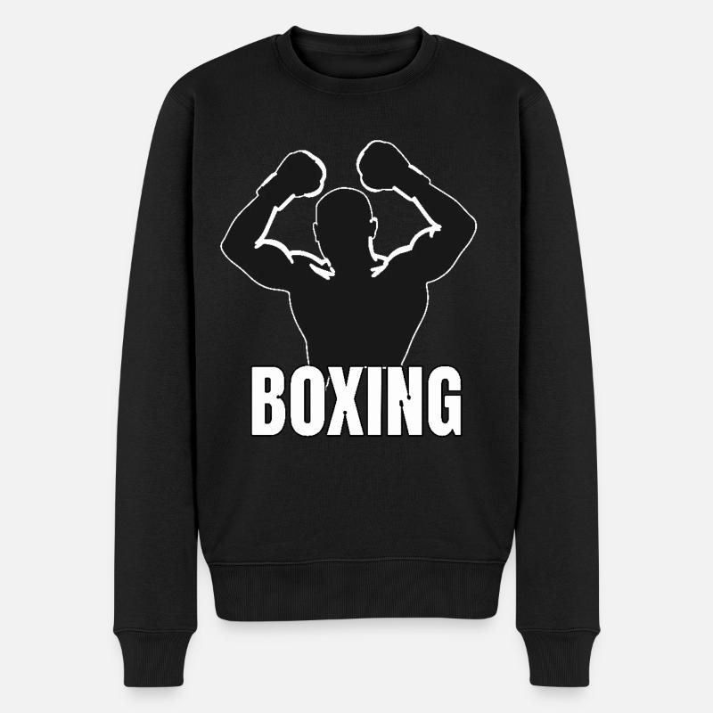 Boxing für einen Boxer für einen Boxer und Box - Männer Premium Bio Pullover - Schwarz