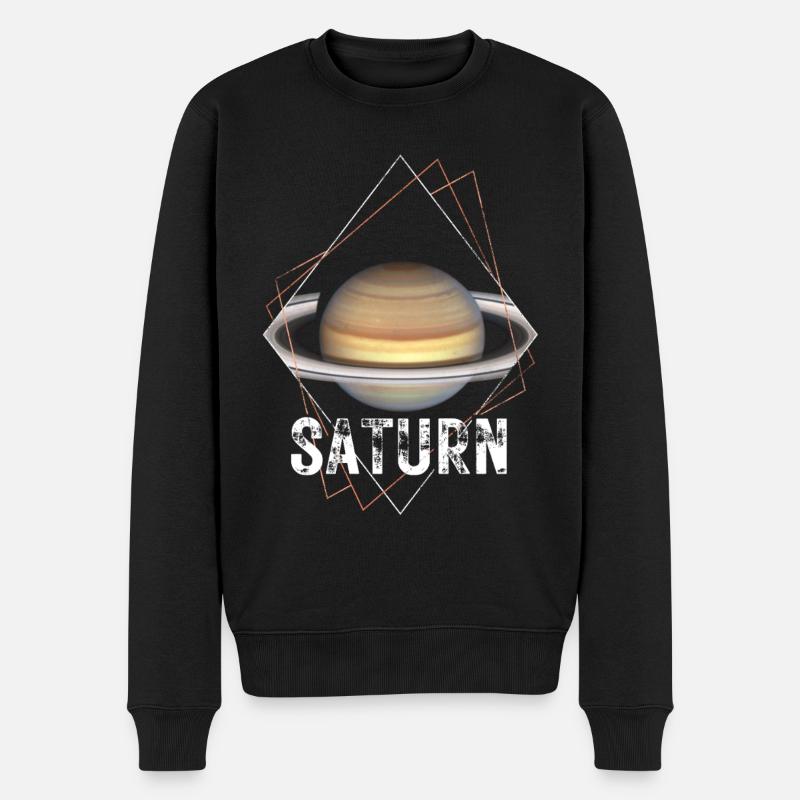 Saturn Planet Solar System - Men's Premium Organic Jumper - black