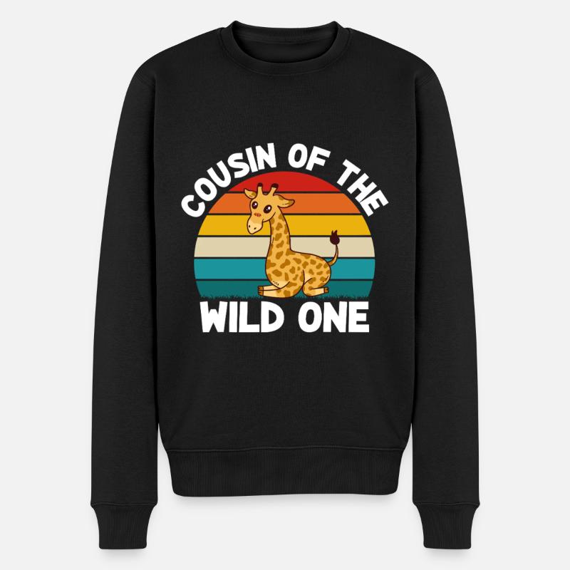 Geburtstagssafari Safari Zoo Big Five - Männer Premium Bio Pullover - Schwarz