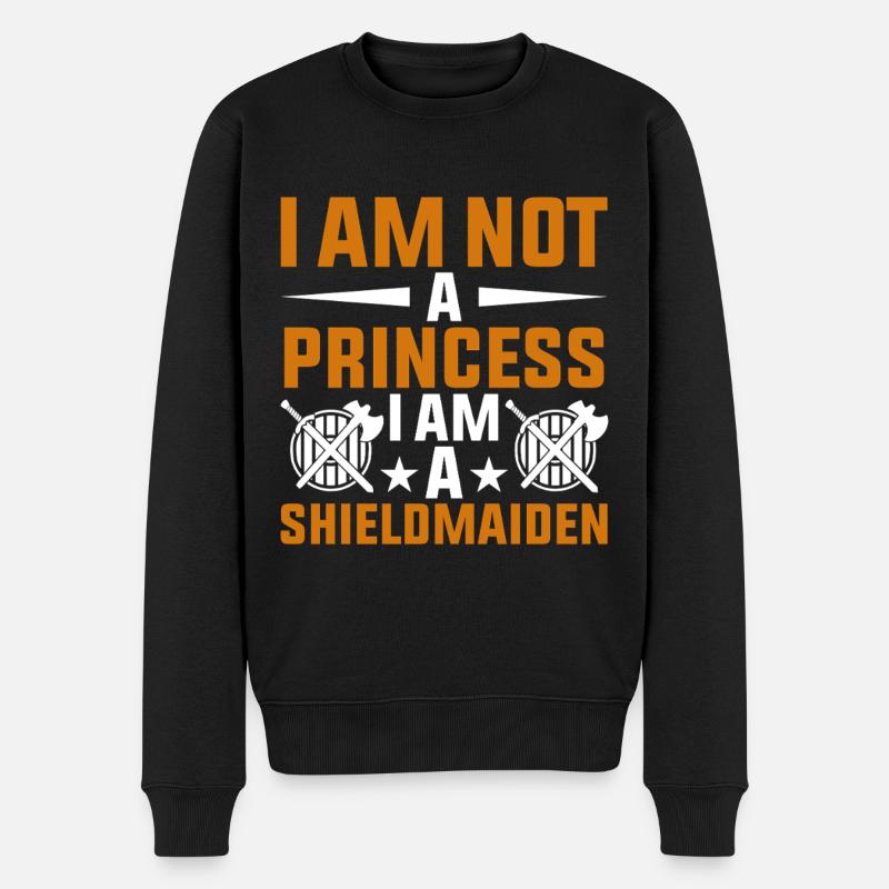 Shieldmaiden Lagertha Guerrière germanique - Pull Premium bio Homme - noir