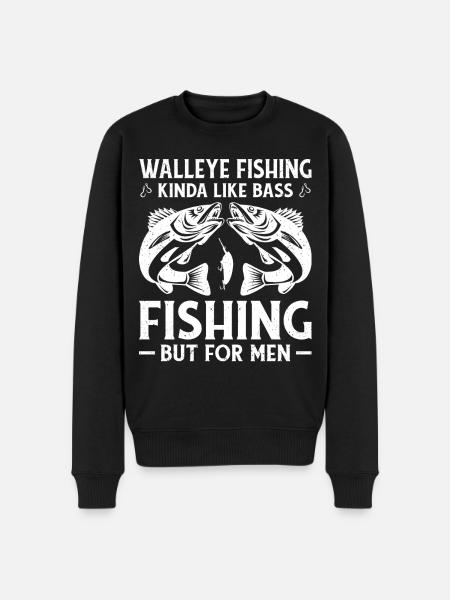 Walleye Zander Pêche Pêcheur Pêcheur - Pull Premium bio Homme - noir