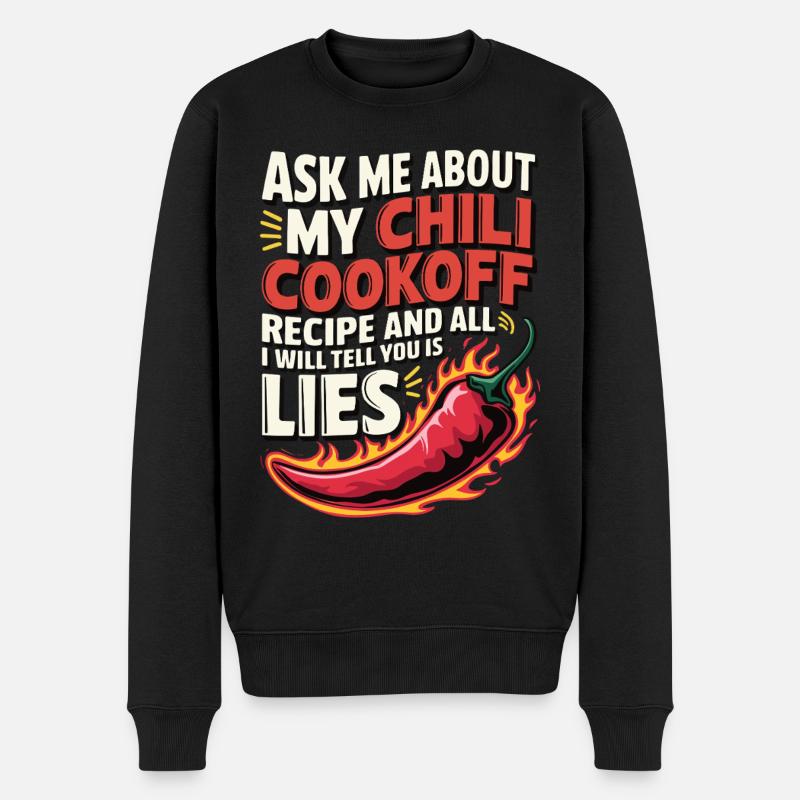 Demandez-moi ma recette de chili - Pull Premium bio Homme - noir
