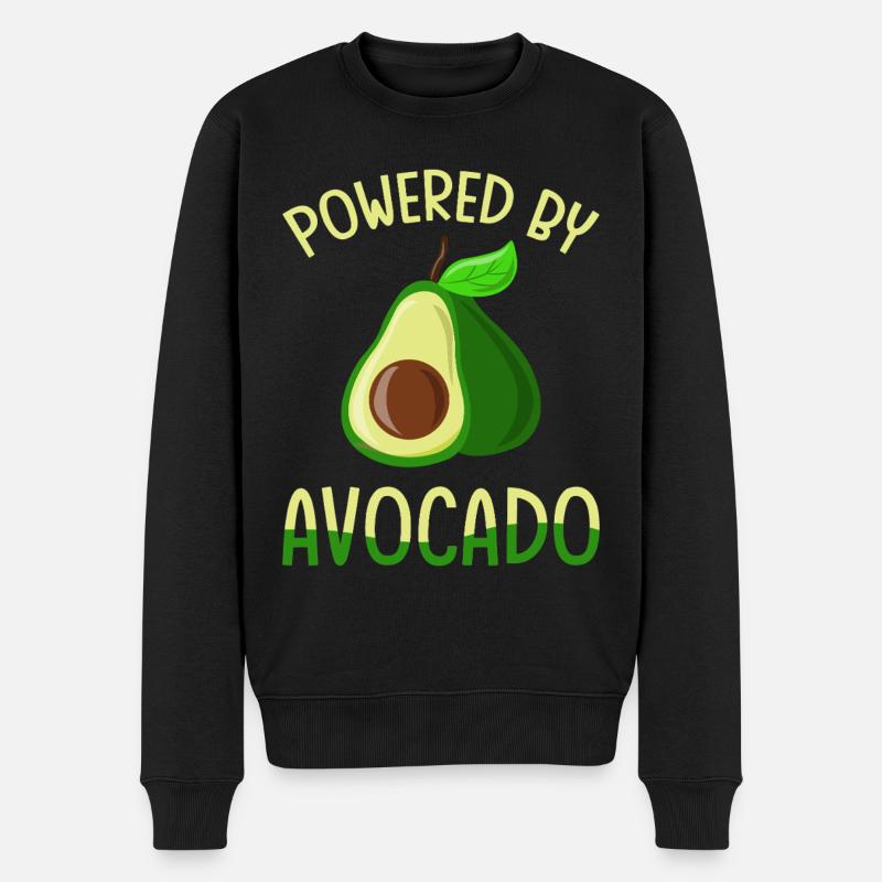 Powered by avocado - Men's Premium Organic Jumper - black