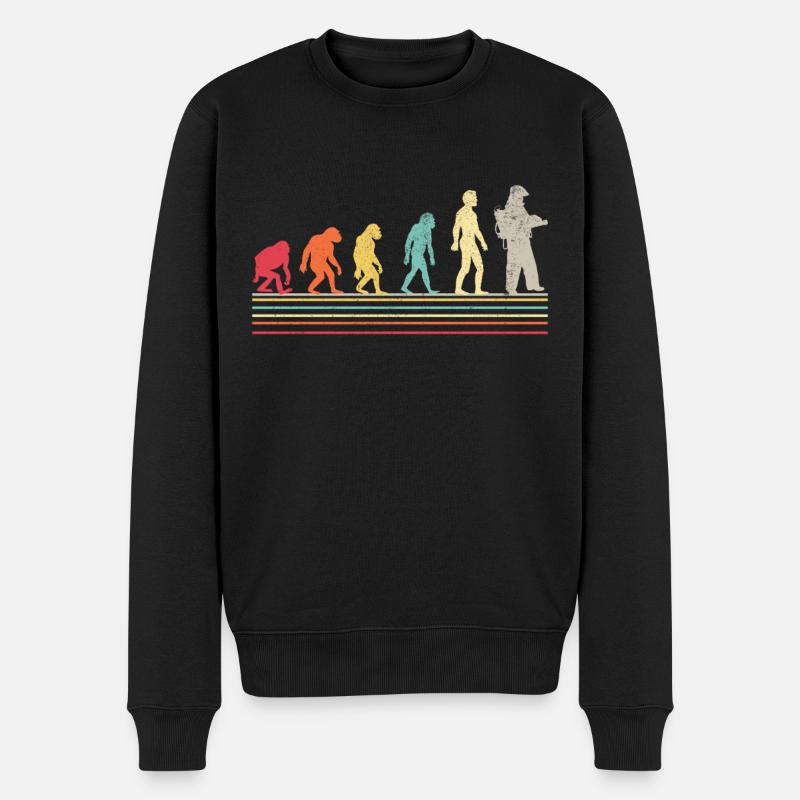 Evolution Pompiers Joueurs Pompiers - Pull Premium bio Homme - noir