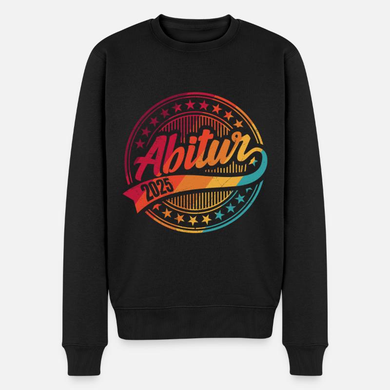 ABI 2025 Abitur Abschluss Lustiges Abiturienten - Männer Premium Bio Pullover - Schwarz