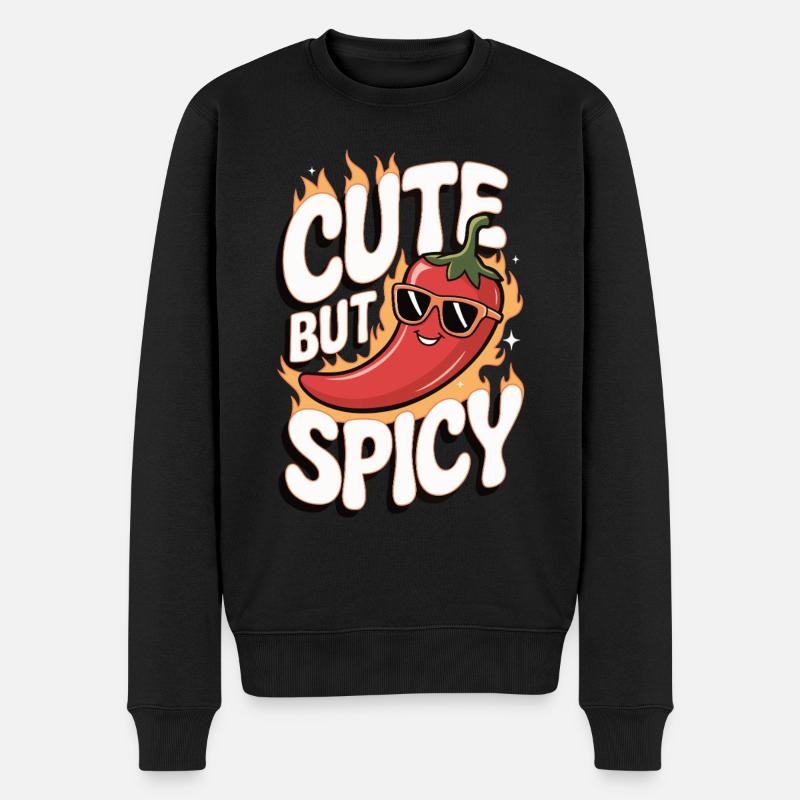 Sucré mais épicé - Pull Premium bio Homme - noir