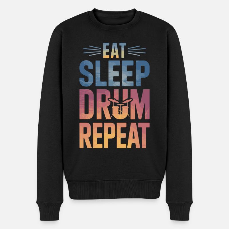 Drums Drummers Drummers - Men's Premium Organic Jumper - black