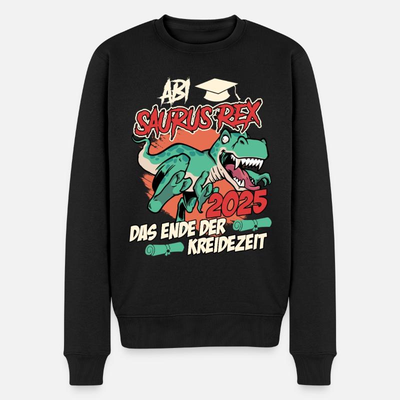 ABI 2025 ABBISUARUS REX DAS ENDE EINER ÄRA Lustig - Männer Premium Bio Pullover - Schwarz