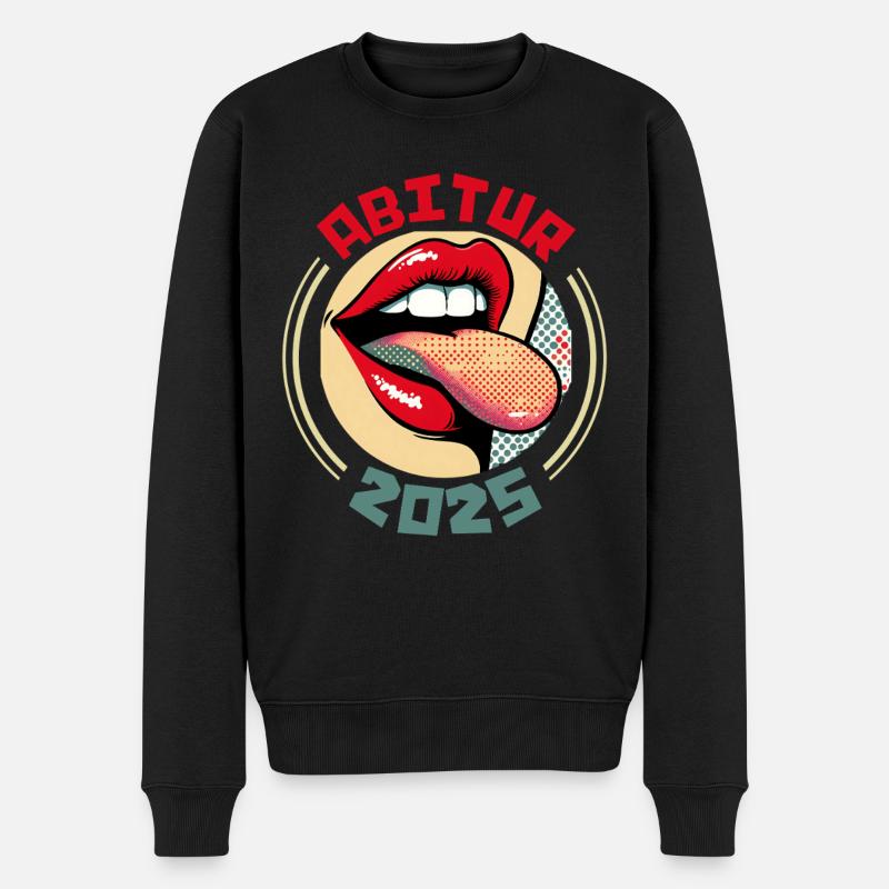 ABITUR 2025 ABI Abiturienten Lustiges Abi - Männer Premium Bio Pullover - Schwarz