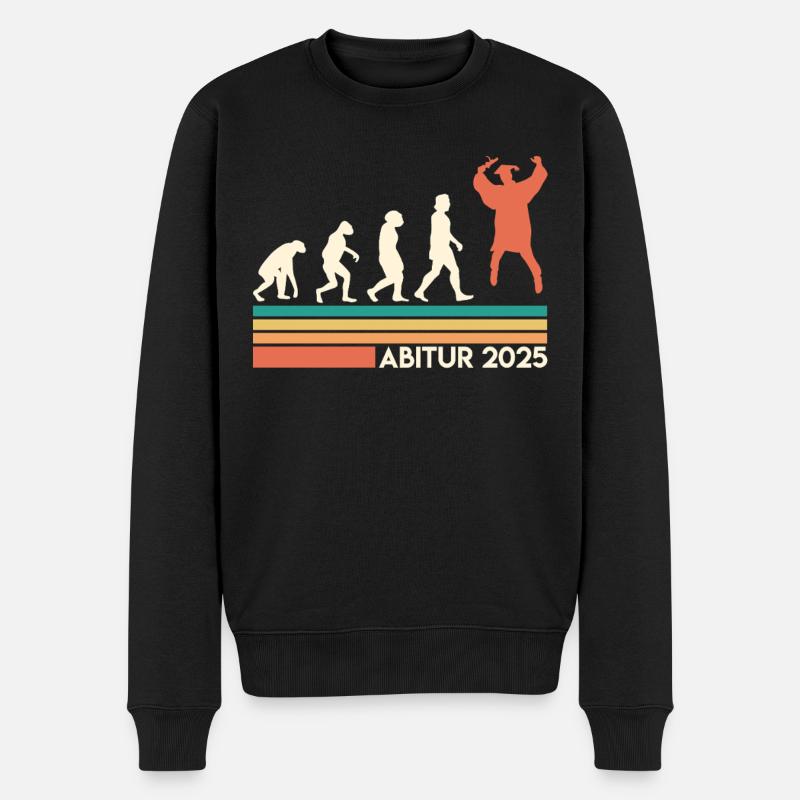 ABITUR 2025 ABI Abiturienten Lustiges Abi - Männer Premium Bio Pullover - Schwarz
