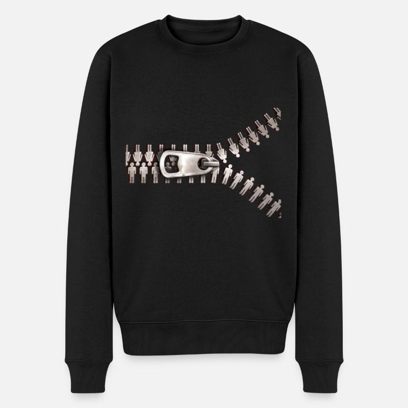 Zipper pants zipper gift idea - Pull Premium bio Homme - noir