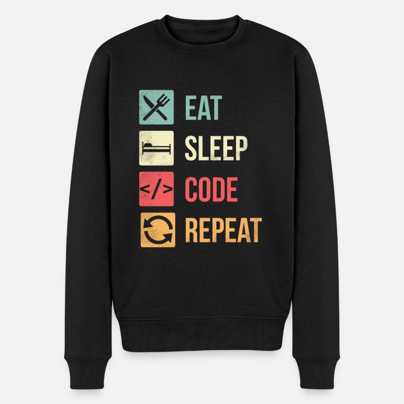 Software Engineer Codierung - Männer Premium Bio Pullover - Schwarz