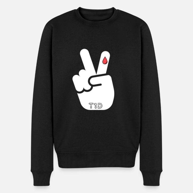 Idée cadeau pour le diabète de type 1 - Pull Premium bio Homme - noir