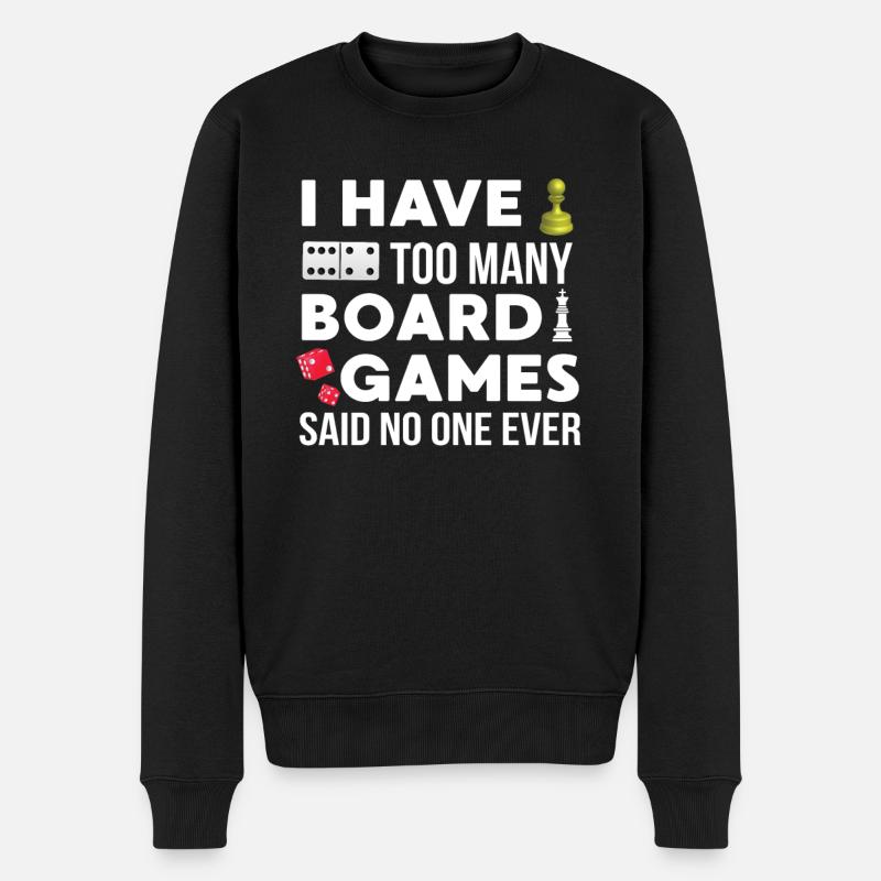 Board Gamer Geek - Männer Premium Bio Pullover - Schwarz