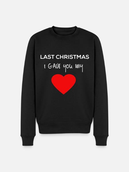 afgelopen kerst Wham George Yog - Mannen Premium Bio sweater - zwart