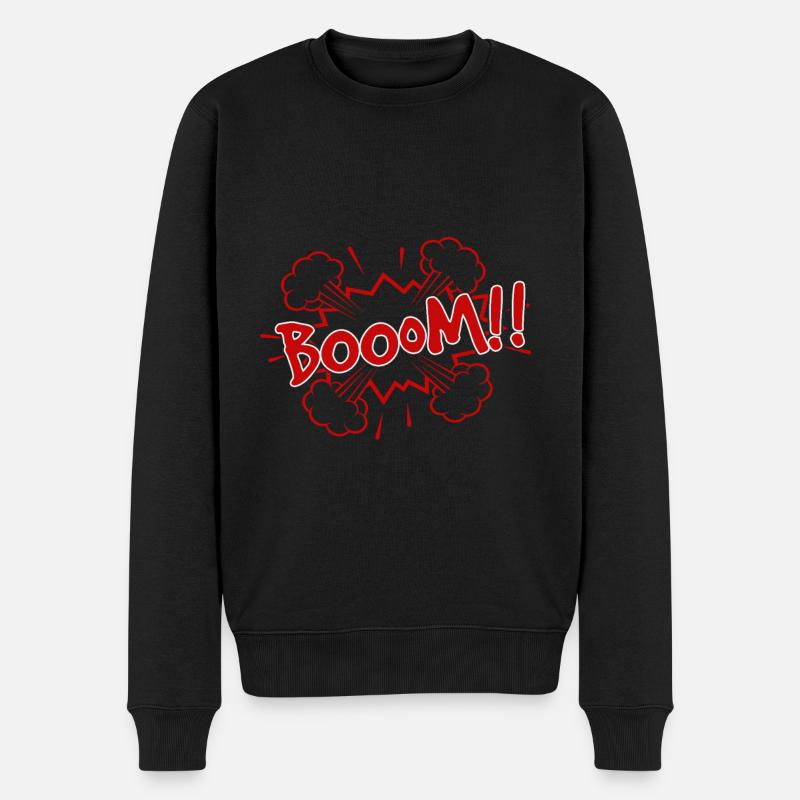 boom comique - Pull Premium bio Homme - noir