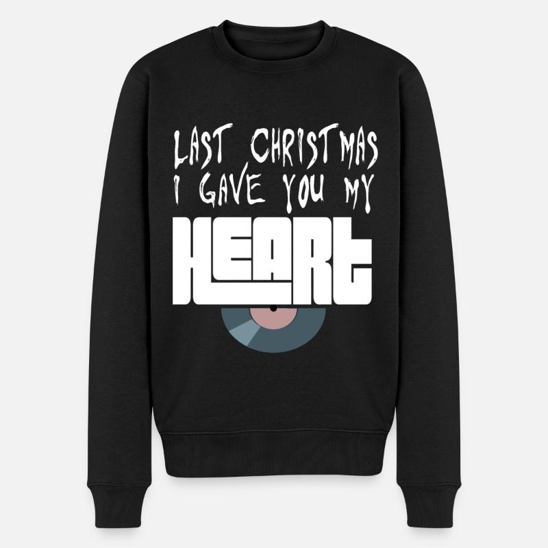 Last Christmas Wham geschenk - Männer Premium Bio Pullover - Schwarz