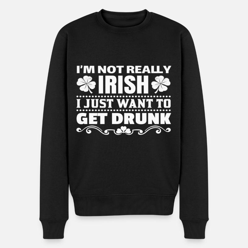 Je viens d’Irlande. - Pull Premium bio Homme - noir