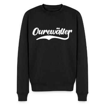 Odenwald Sprüche Odenwälder - Männer Premium Bio Pullover - Schwarz - Vorne - Nico (187cm)