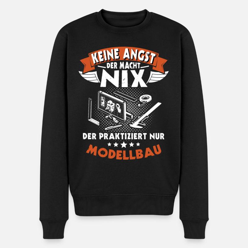 Modellbauer Modellbau Modellbauen - Männer Premium Bio Pullover - Schwarz