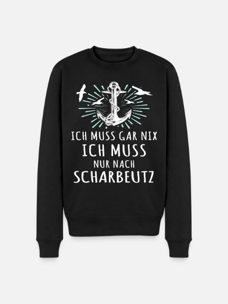 Scharbeutz Sprüche Scharbeutzer - Männer Premium Bio Pullover - Schwarz
