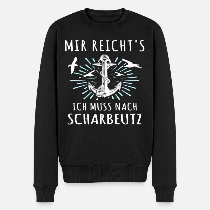 Scharbeutz Ostsee Scharbeutzer Urlaub - Männer Premium Bio Pullover - Schwarz