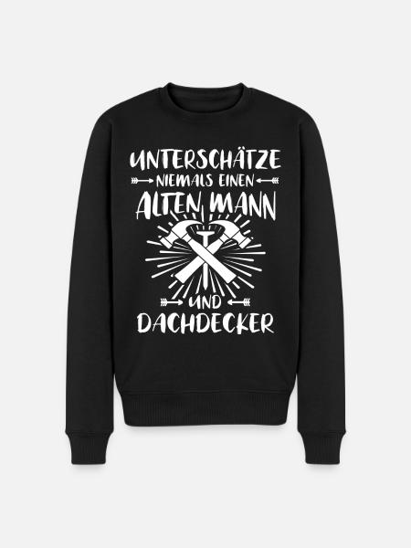 Dachdecker - Männer Premium Bio Pullover - Schwarz